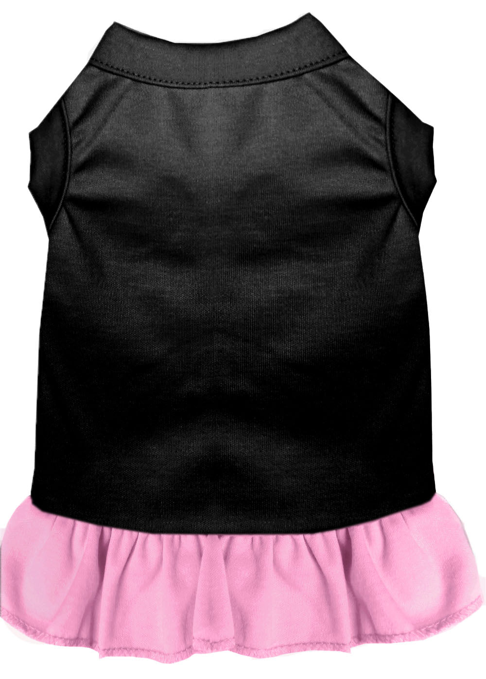 Plain Pet Dress Black With Light Pink Sm