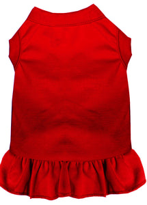 Plain Pet Dress Red Xs