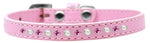 Pearl And Pink Crystal Size 8 Light Pink Puppy Collar