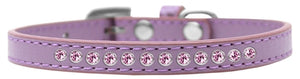 Light Pink Crystal Size 14 Lavender Puppy Collar