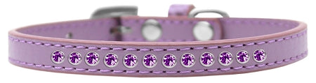 Purple Crystal Size 16 Lavender Puppy Collar