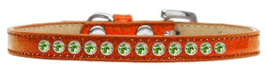 Lime Green Crystal Size 10 Orange Puppy Ice Cream Collar