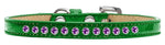Purple Crystal Size 8 Emerald Green Puppy Ice Cream Collar