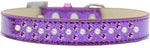 Sprinkles Ice Cream Dog Collar Pearl And Purple Crystals Size 12 Purple