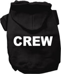 Crew Costume Screen Print Dog Hoodie Black Size Xl