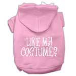 Like My Costume? Screen Print Pet Hoodies Light Pink Size Xxl