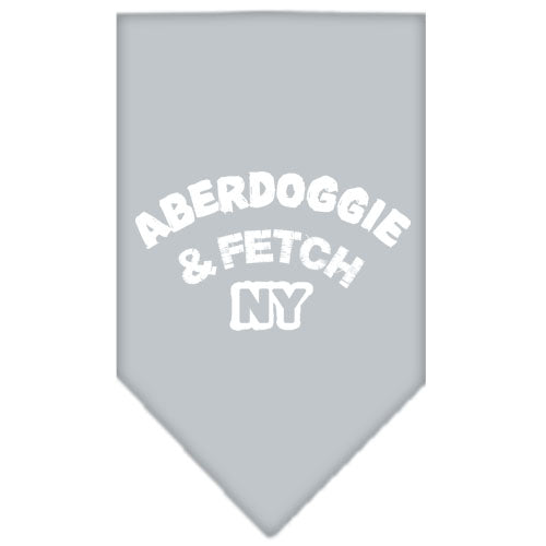 Aberdoggie Ny Screen Print Bandana Grey Large