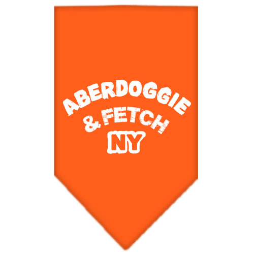 Aberdoggie Ny Screen Print Bandana Orange Large