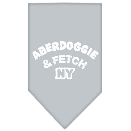 Aberdoggie Ny Screen Print Bandana Grey Small