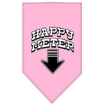 Happy Meter Screen Print Bandana Light Pink Small