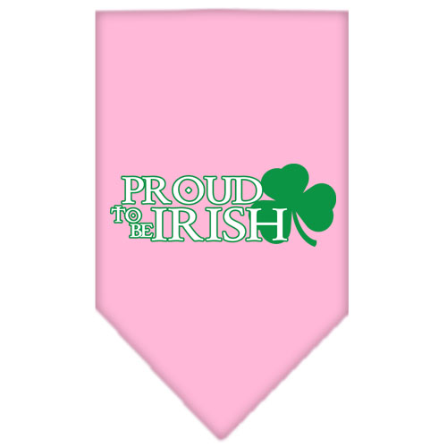 Proud To Be Irish Screen Print Bandana Light Pink Small