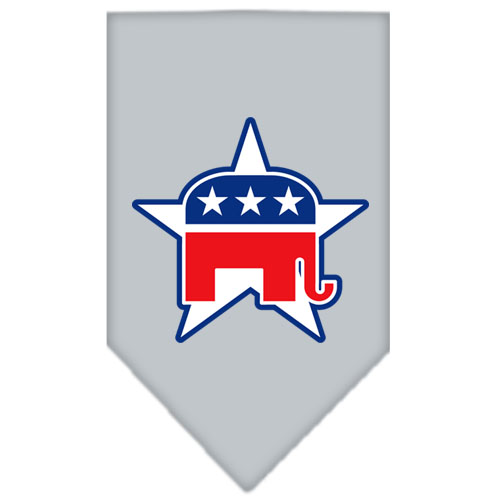 Republican Screen Print Bandana Grey Large