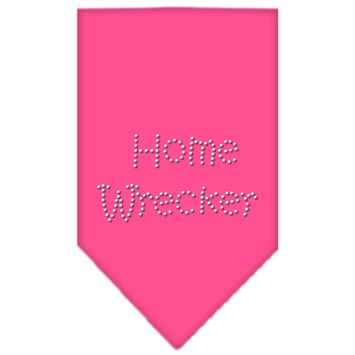 Home Wrecker Rhinestone Bandana Bright Pink Small