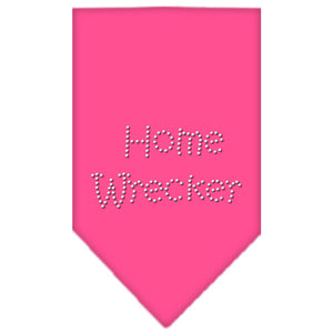 Home Wrecker Rhinestone Bandana Bright Pink Small