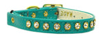 Crystal Cat Safety W/ Band Collar Turquoise 12