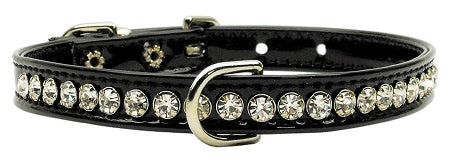 Glamour Petite Crystal Croc Collar - Beverly Style Black 12