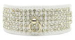 Luxe Patent Crystal Collar White 16