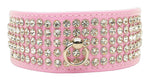 Luxe Patent Crystal Collar Light Pink 20