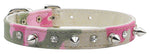 Camo Crystal And Spike Collars Pink Camo 14