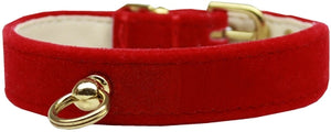 Velvet #70 Dog Collar Red Size 10