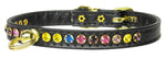 Confetti Sparkle Pet Collar Black 10