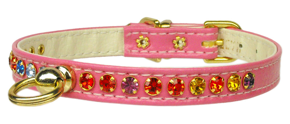 Confetti Sparkle Pet Collar Pink 14