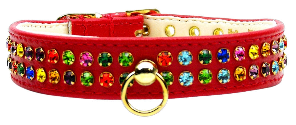 Confetti Glamour Pet Collar Red 20''