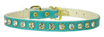 Crystal Elegance Pet Collar - "#10 Clear Crystal Jewelry Set” Turquoise 10