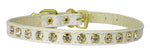 Crystal Elegance Pet Collar - "#10 Clear Crystal Jewelry Set” White 12