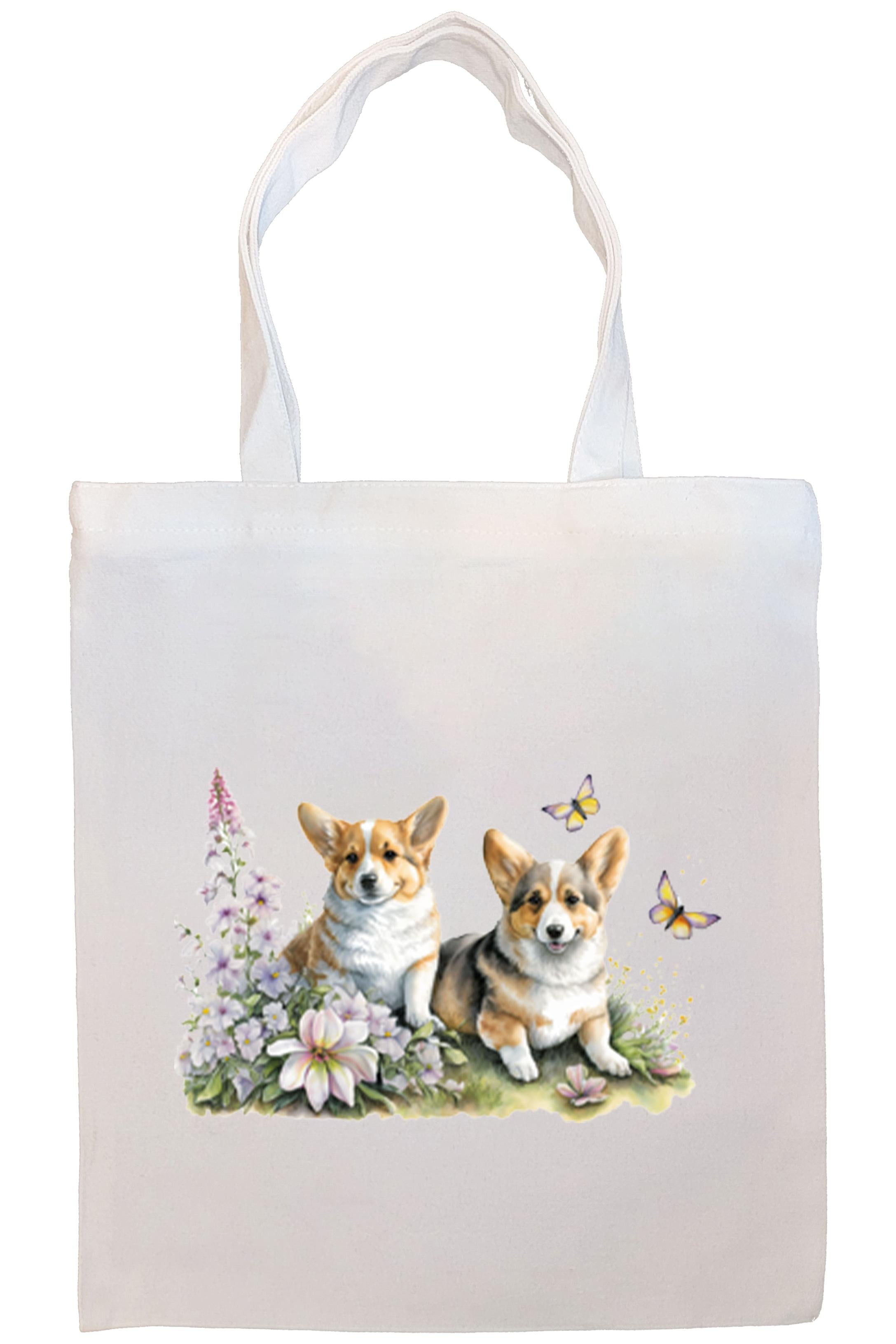 Corgi Canvas Tote Bag Style3