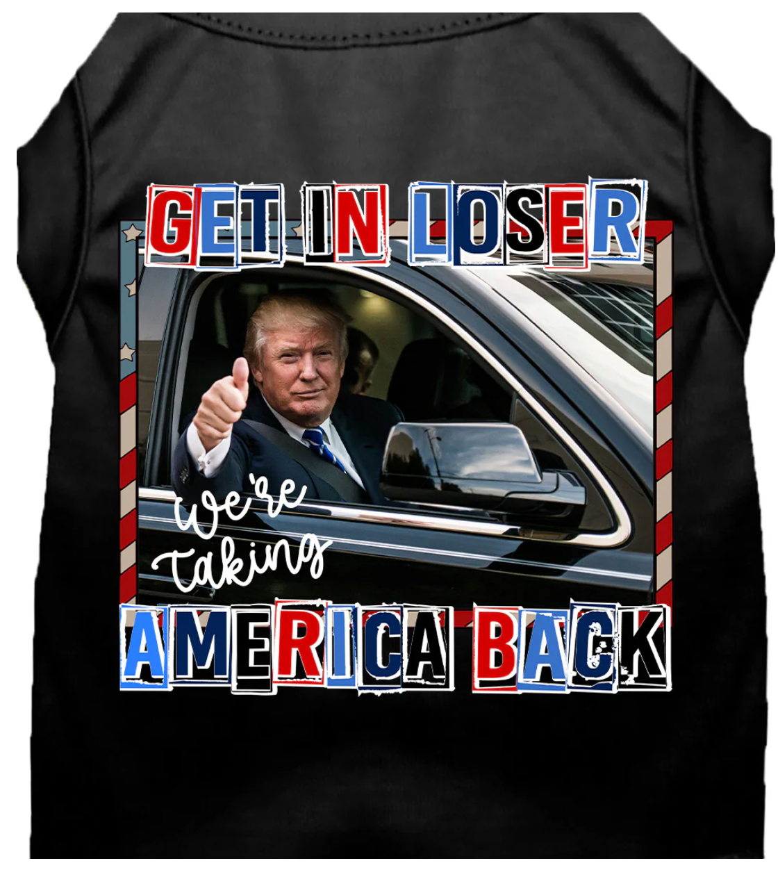 Trump Taking Back America Pet Shirt - Adorable and Comfy Apparel for Cats and Dogs