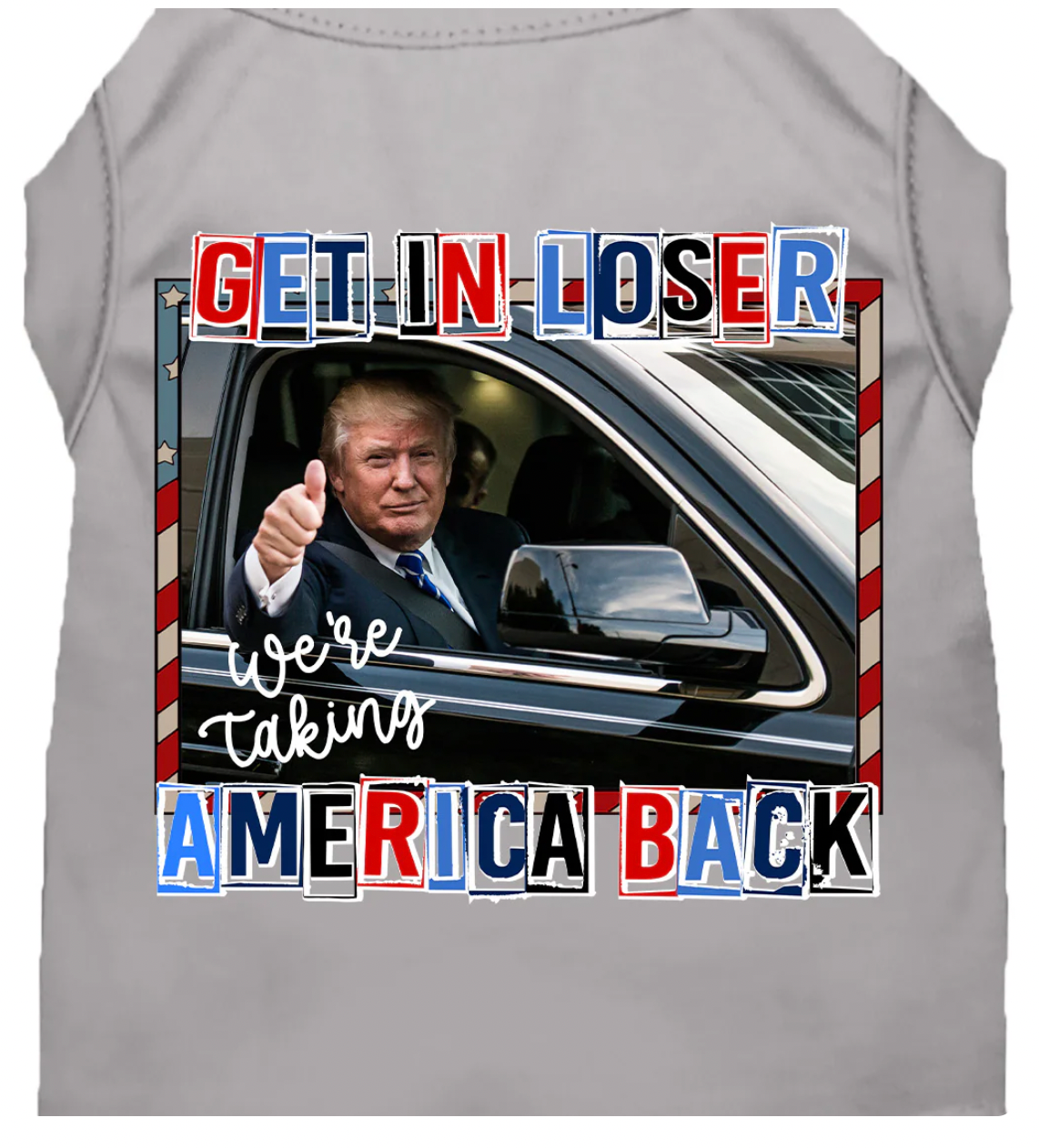 Trump Taking Back America Pet Shirt - Adorable and Comfy Apparel for Cats and Dogs