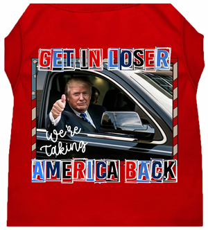 Trump Taking Back America Pet Shirt - Adorable and Comfy Apparel for Cats and Dogs