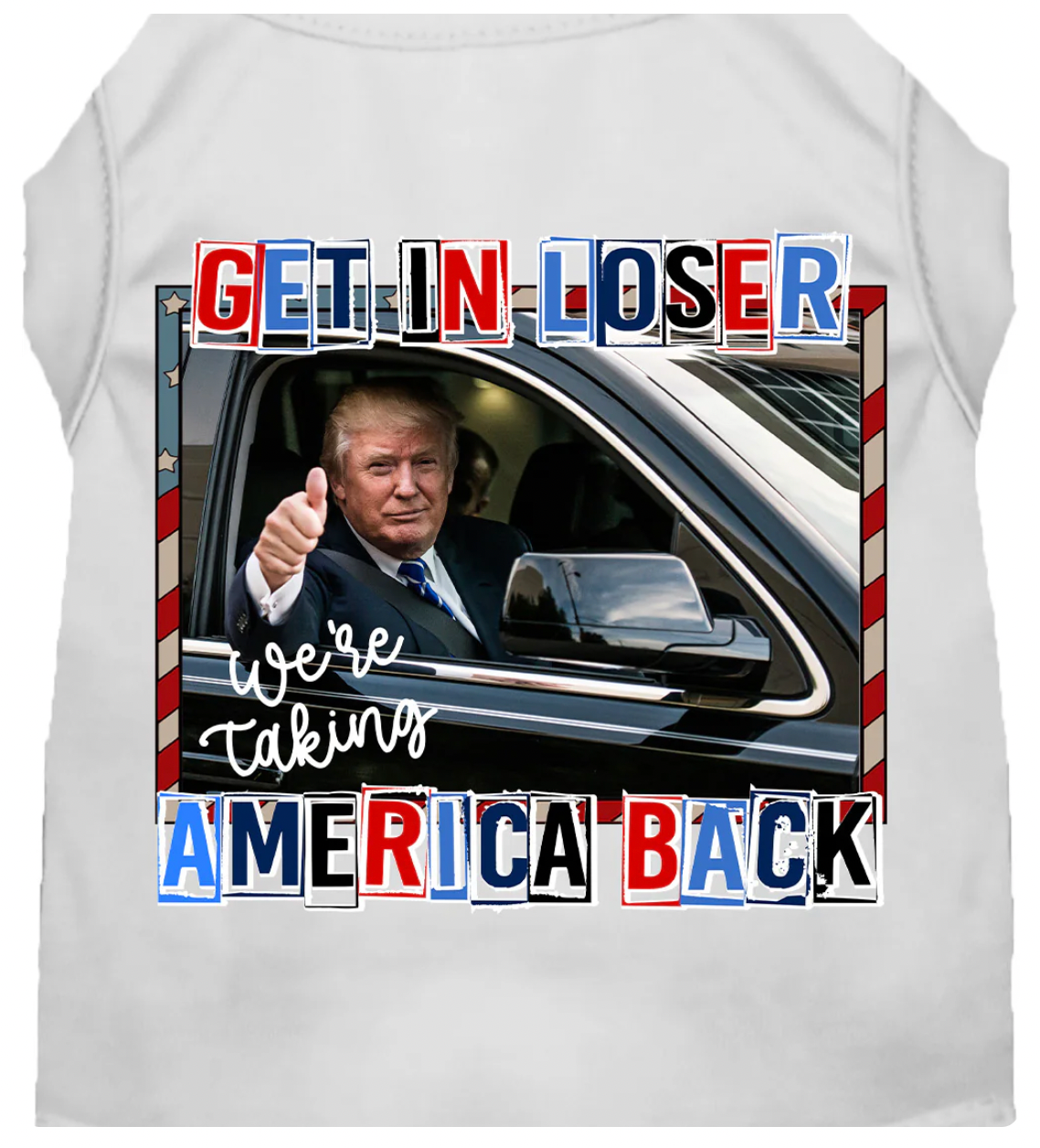 Trump Taking Back America Pet Shirt - Adorable and Comfy Apparel for Cats and Dogs