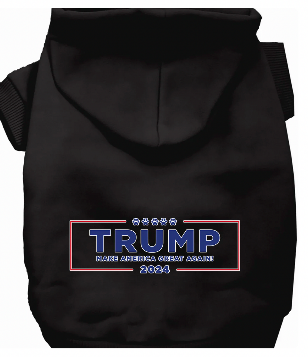 Patriotic Pet Hoodie - "Trump Make America Great" Edition