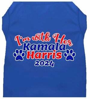 I'm With Her Harris 2024 Pet Shirt