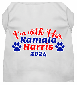 I'm With Her Harris 2024 Pet Shirt