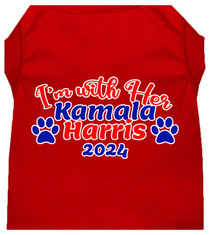 I'm With Her Harris 2024 Pet Shirt