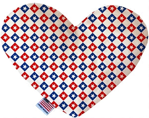 Patriotic Checkered Stars Stuffing Free Dog Toys - staygoldendoodle.com