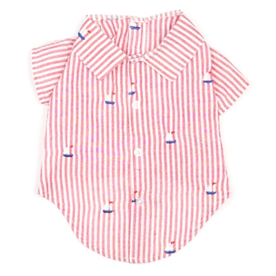 Red Stripe Sailboat Shirt