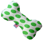 White and Green Dotted Canvas Dog Toys - staygoldendoodle.com