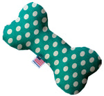 Seafoam Green Swiss Dots Stuffing Free Dog Toys - staygoldendoodle.com