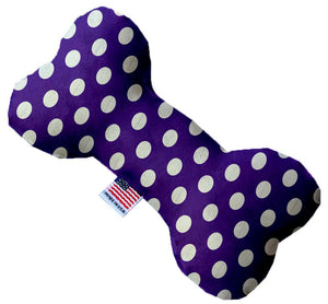 Royal Purple Swiss Dots Canvas Dog Toys - staygoldendoodle.com