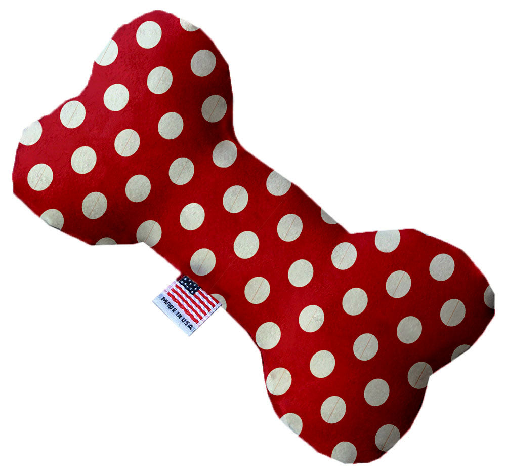 Red Swiss Dots Stuffing Free Dog Toys - staygoldendoodle.com