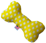 Sunny Yellow Swiss Dots Stuffing Free Dog Toys - staygoldendoodle.com