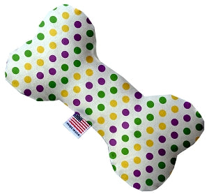 Mardi Gras Polka Dots Stuffing Free Dog Toys - staygoldendoodle.com