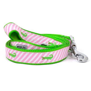 Pink Stripe Alligator Collar &amp; Lead Collection