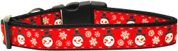 Snowmen Nylon And Ribbon Collar and Leash from StayGoldenDoodle.com
