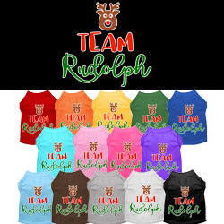 Team Rudolph screen pet t-shirt