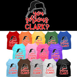 You Serious Clark? screen print pet shirt
